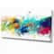 Designart - Brush Stroke Colorful Oil Painting - Contemporary Painting Print on Wrapped Canvas